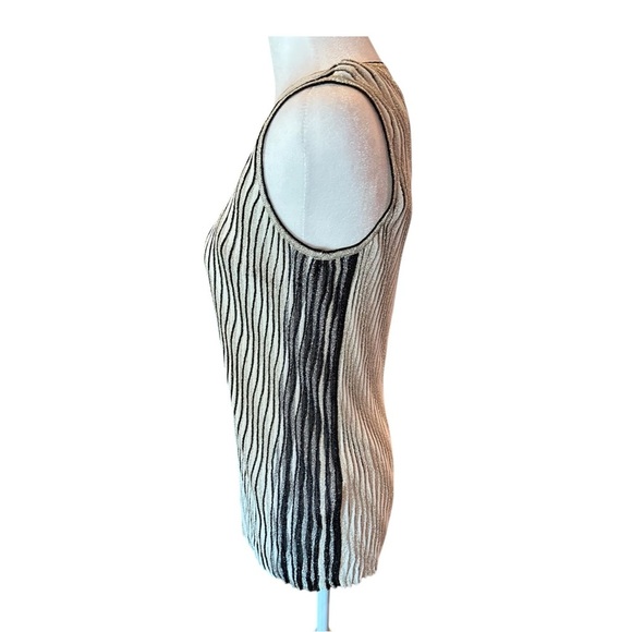 NWT Missoni Silver, Gold and Black Textured Tank Top - Picture 3 of 8